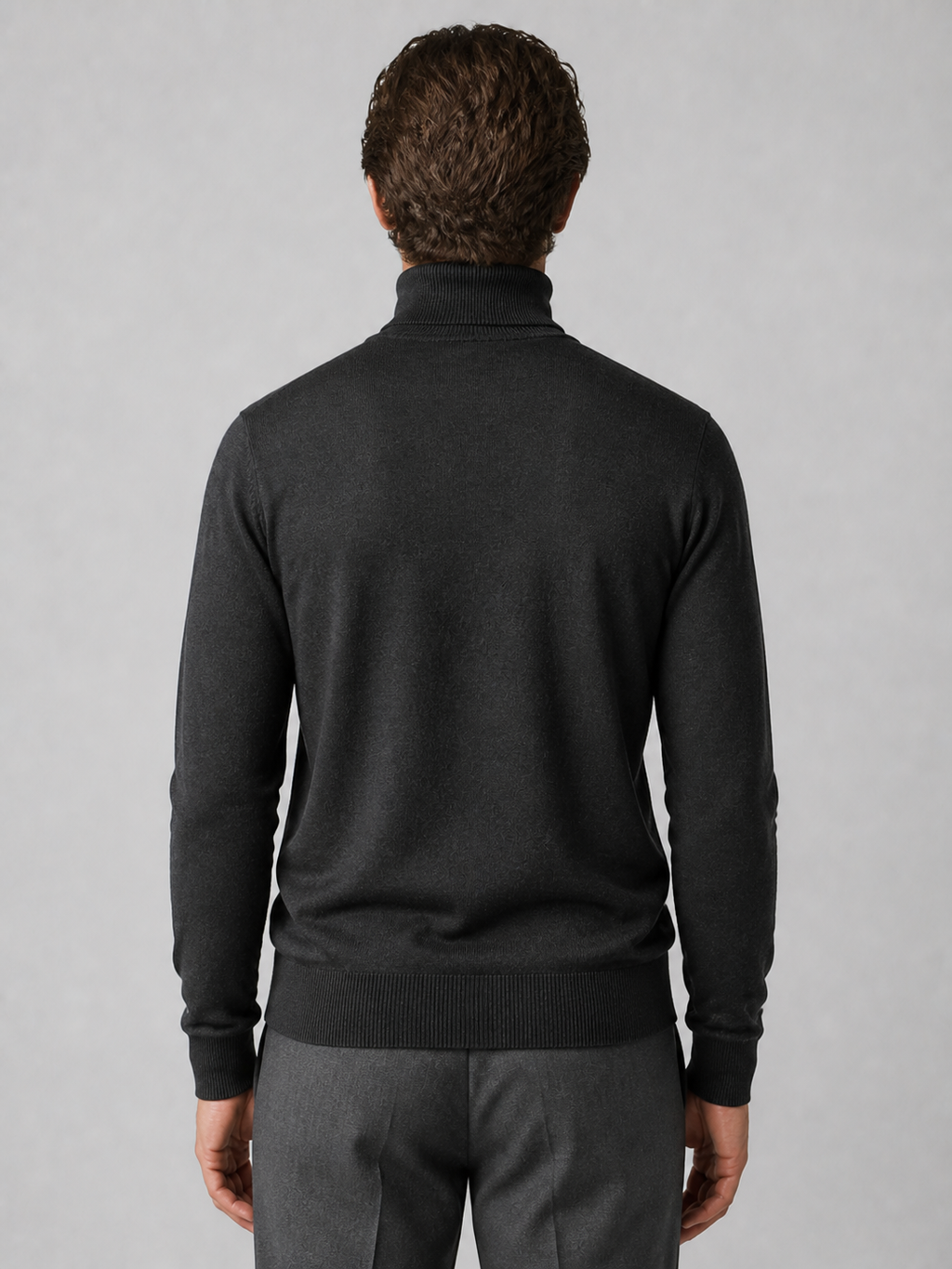Merino roll neck, back