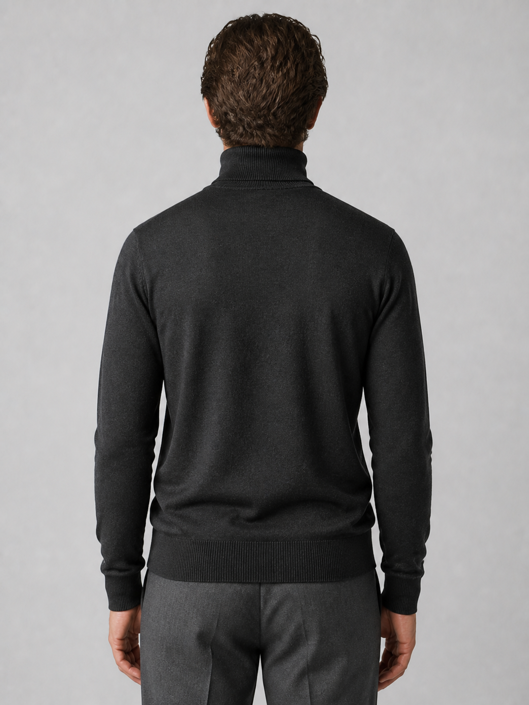 Merino roll neck, back