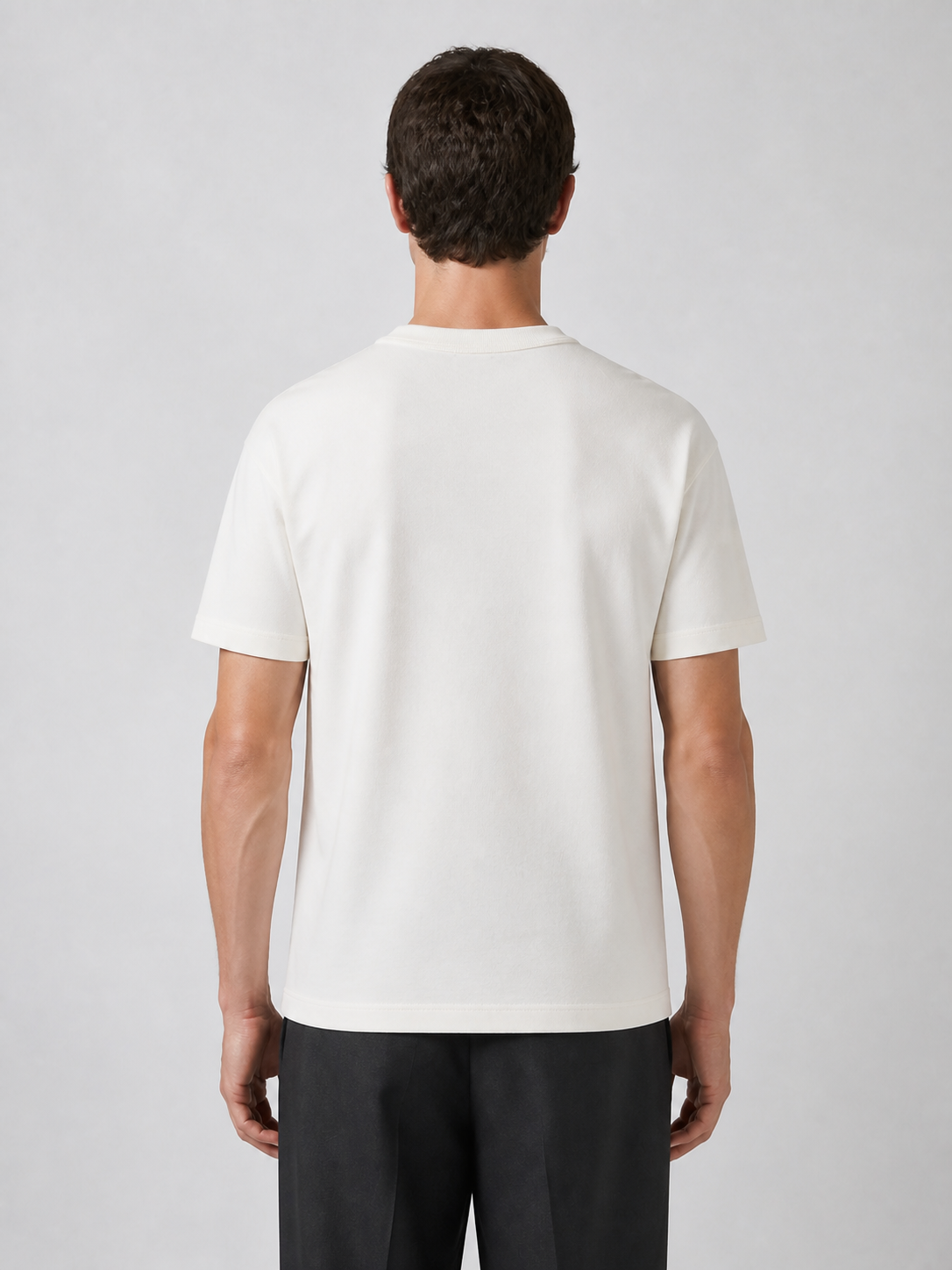 Heavyweight cotton tee, back